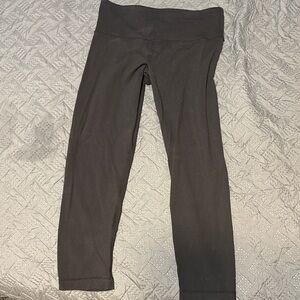 Black crop Lululemon black leggings size 4